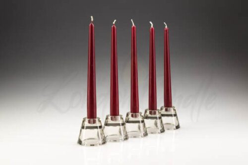 Wine Red Burgundy Dinner Candles