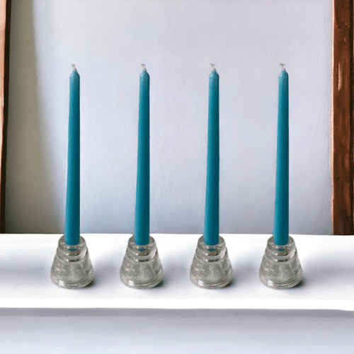 Tapered Dinner Candles Maya Blue