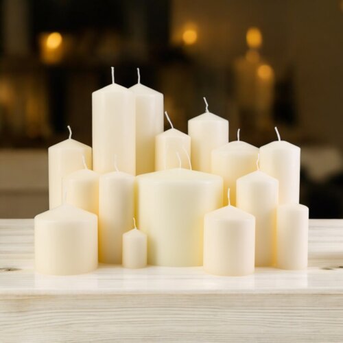 Ivory Pillar Candles | Best UK Prices | Quality Bulk Buy Wholesale