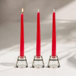 Red Tapered Dinner Candles