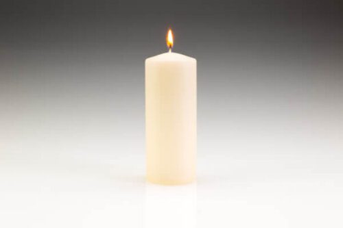 60mm x 150mm Ivory Pillar Candle