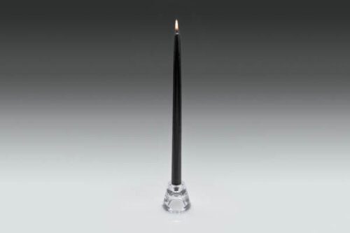 15" Dinner Candle Black