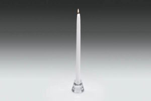 15" Dinner Candle White