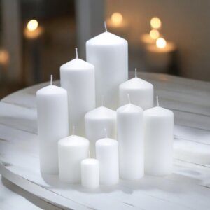 White Pillar Candles