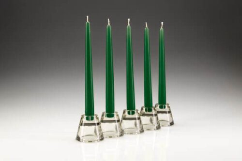 Green Dinner Candles