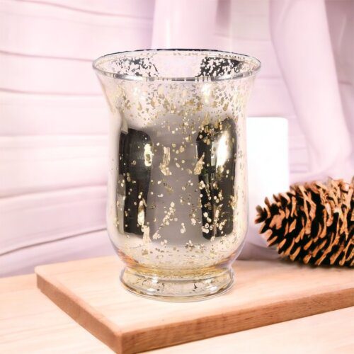 Champagne 15cm Tall Hurricane Lamp