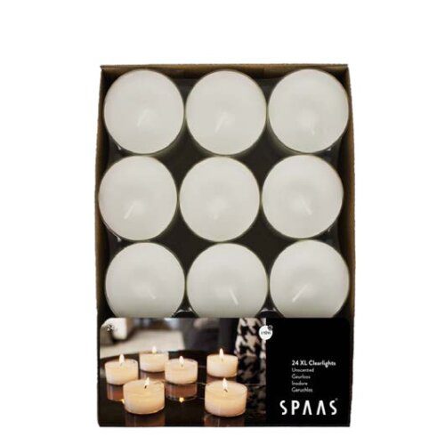 Extra Large Maxi Clear Cup Tea Lights