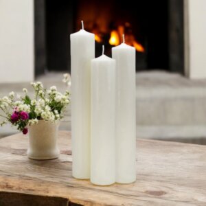 Extra Tall Chimney Pillar Candles 100400 100500 100600