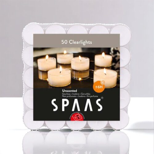 6 Hour Clear Cup Tea Lights