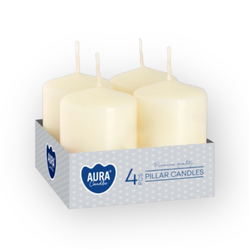 40mm x 60mm Pillar Candle Ivory