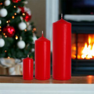 Winter and Christmas Candles