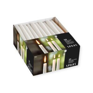 Tapered Dinner Candles White