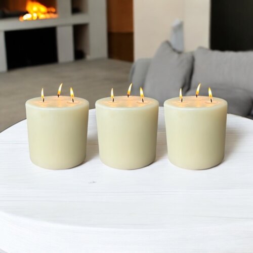 150mm x 150mm Three Wick Candle Set 3