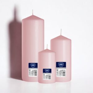 Pink Pillar Candles